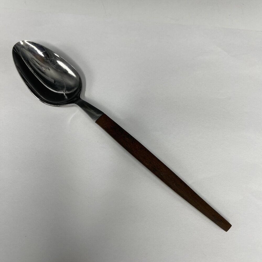 (1) Vintage Epic Forged Stainless Steel Japan Flatware TABLESPOON‎ Spoon Canoe